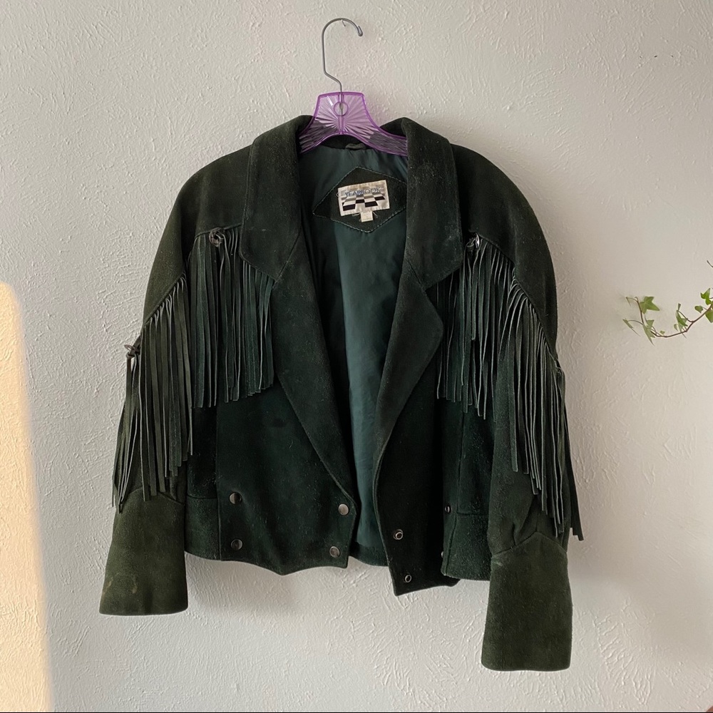 Vintage Leather Fringe Jacket